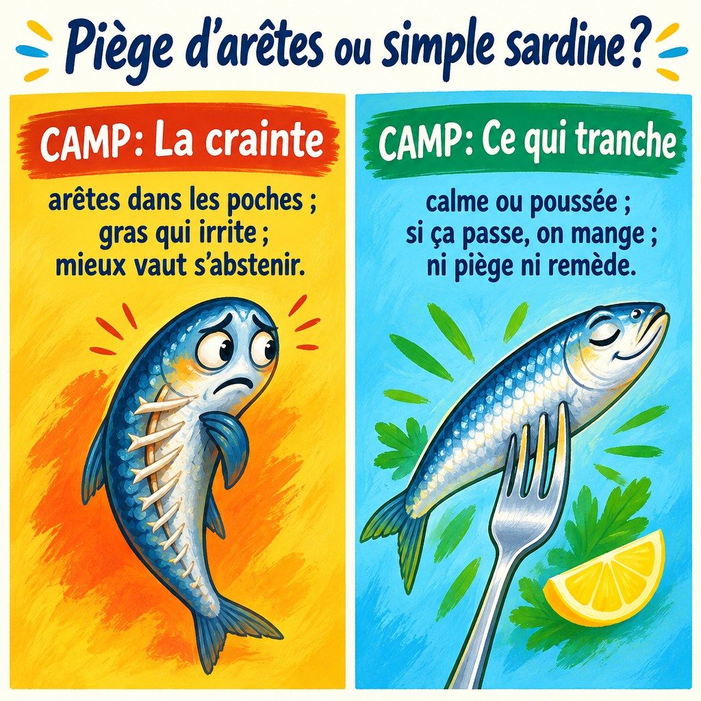 Piège d’arêtes ou simple sardine ?